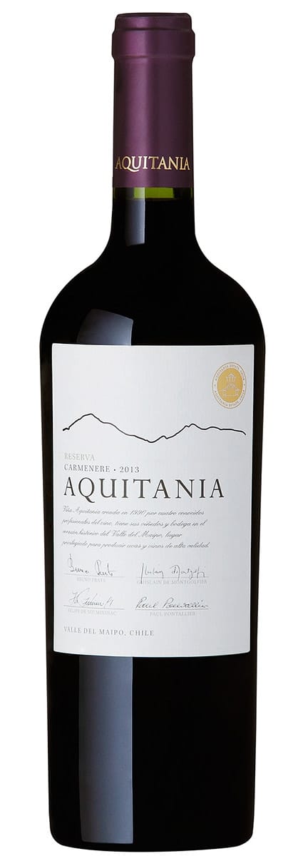 Vinho Viña Aquitania Reserva Carménère Chileno